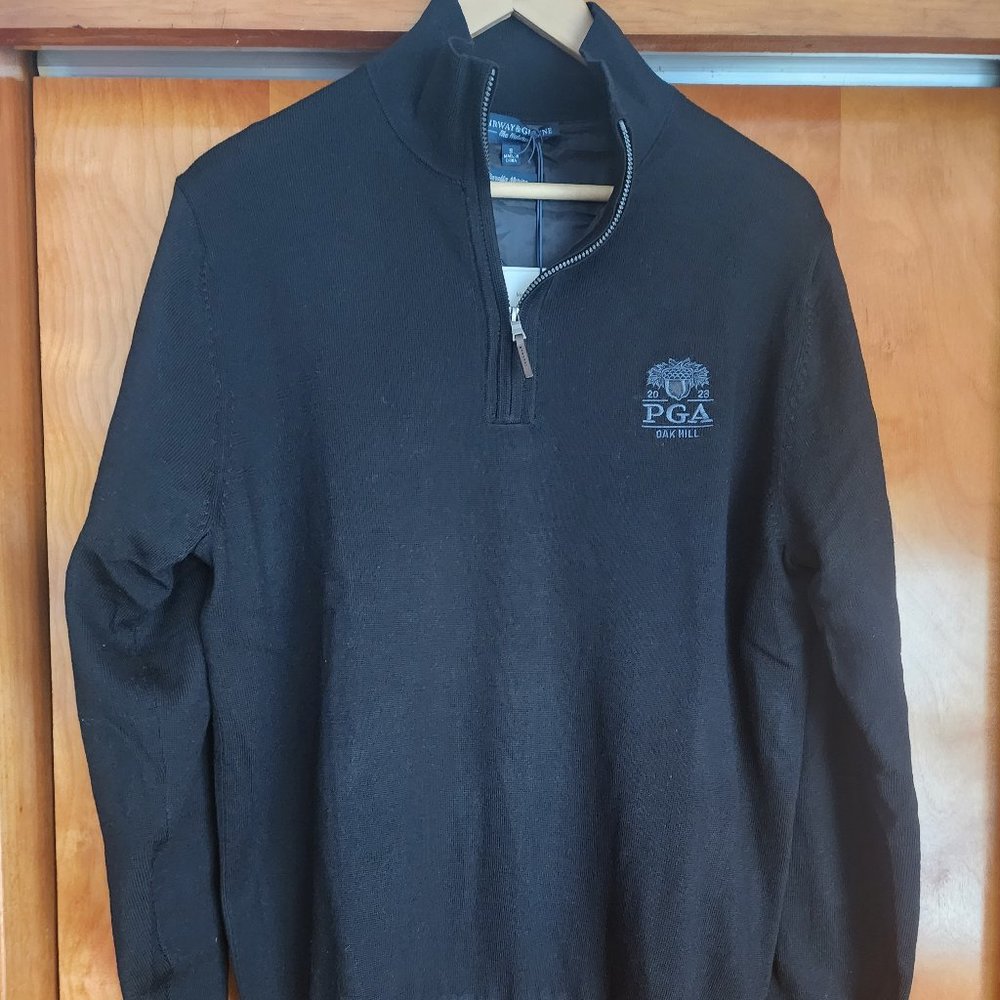 2023 PGA CHAMPIONSHIP BARUFFA MERINO QUARTER ZIP WINDSWEATER